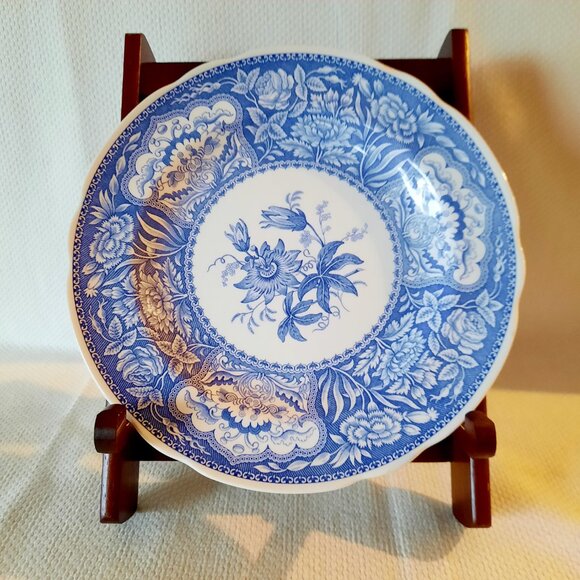 Set of 4 Spode Blue Room Collection Transfer Ware Plates, 9 1/4" - Picture 2 of 10
